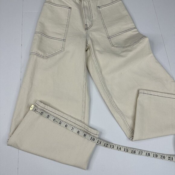 Everlane Women’s‎ NWT ECRU The Gardner Jean Wide-Leg Denim Pant W23-24.25/L24.75 - Picture 13 of 14